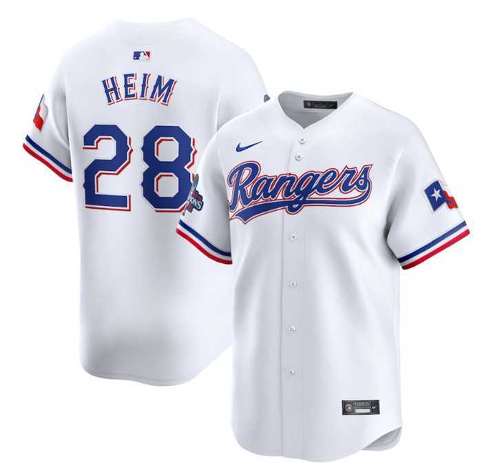 Men's Texas Rangers #28 Jonah Heim White 2023 World Series Champions Stitched Baseball Jersey Dzhi,We sell and wholesale Men's Texas Rangers #28 Jonah Heim White 2023 World Series Champions Stitched Baseball Jersey Dzhi on line form chian!